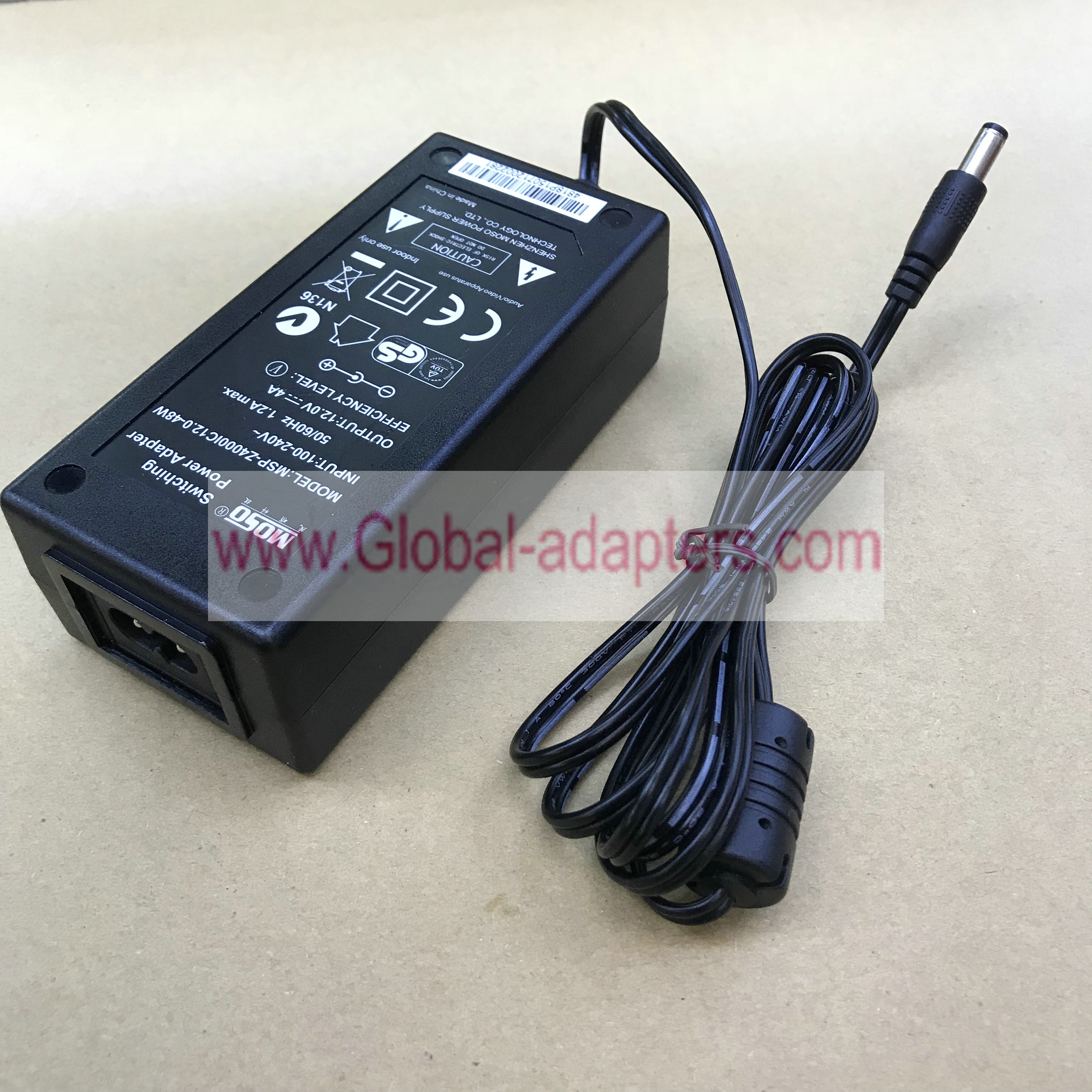 New Genuine MOSO 12V 4A ADS-65LSI-12-2 12048G ac adapter power supply 5.5*2.5mm